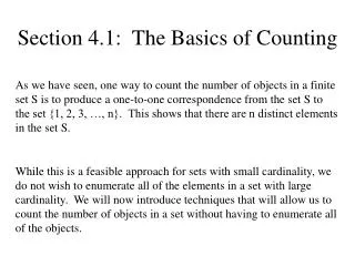 Section 4.1: The Basics of Counting
