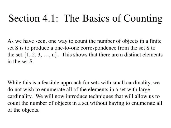 section 4 1 the basics of counting