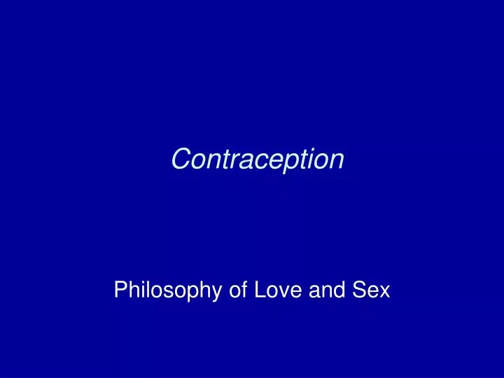 Ppt Contraception Powerpoint Presentation Free Download Id 6066254