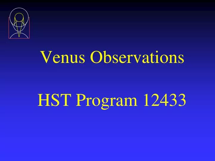 venus observations hst program 12433