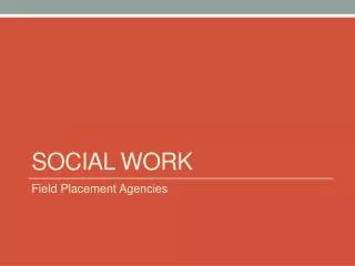 Social Work