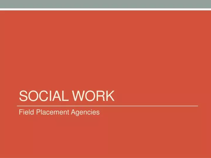 social work