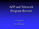 AFP and Telework Program Review - slide 1