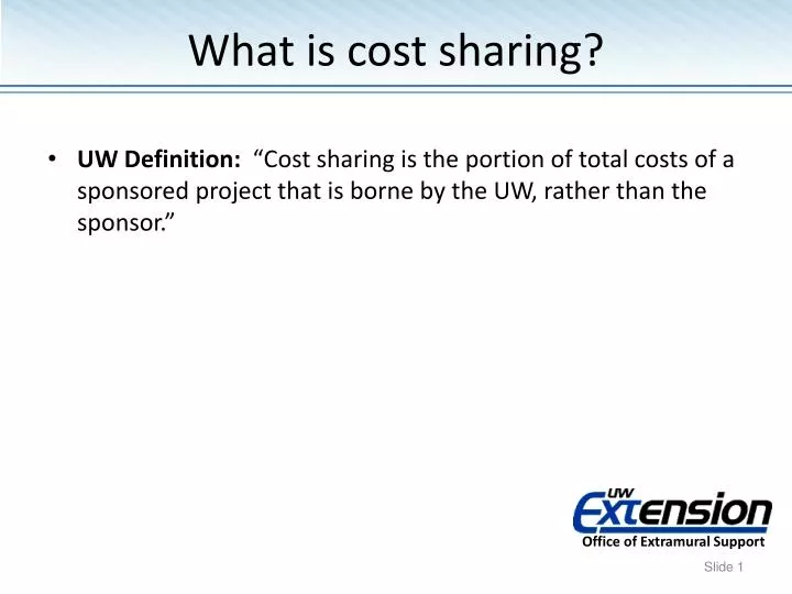 what is cost sharing