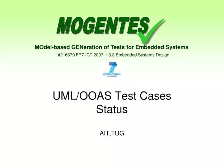 uml ooas test cases status