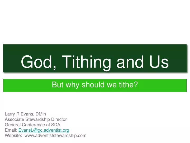 god tithing and us
