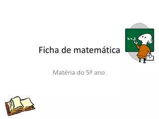 ficha de matem tica