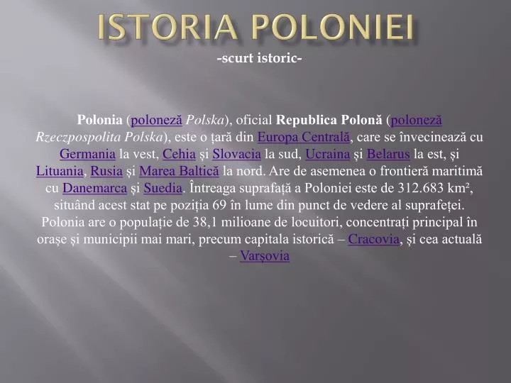 istoria poloniei