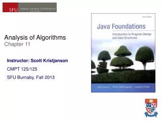 Analysis of Algorithms Chapter 11