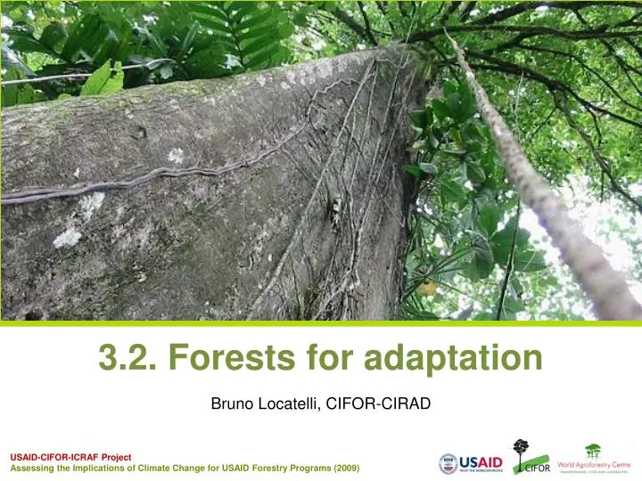 3 2 forests for adaptation