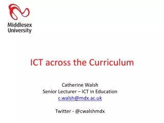 ICT across the Curriculum