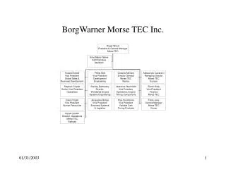 BorgWarner Morse TEC Inc.