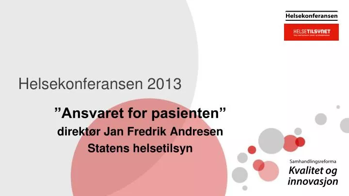 helsekonferansen 2013