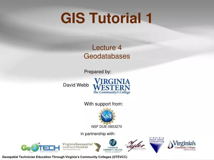 gis tutorial 1