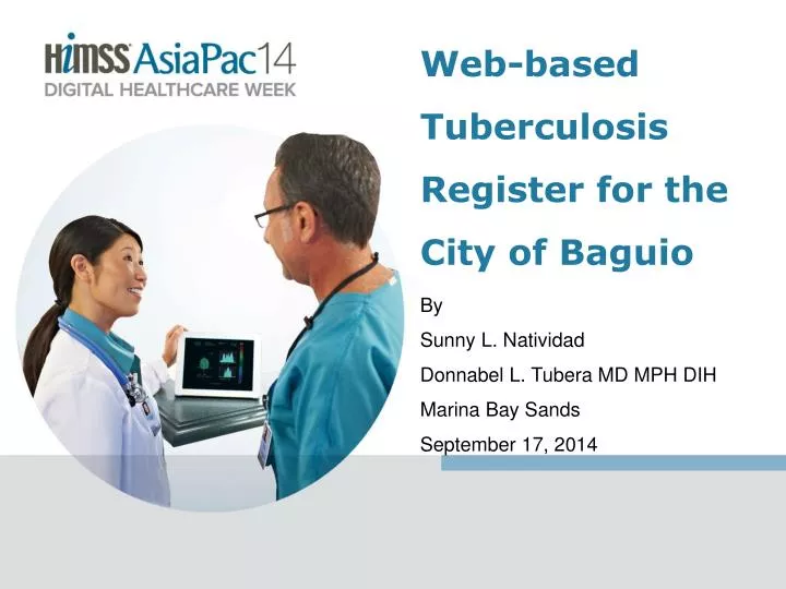 web based tuberculosis register for the city of baguio