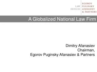 A Globalized National Law Firm
