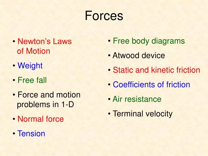 forces