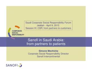 Sanofi in Saudi Arabia: from partners to patients