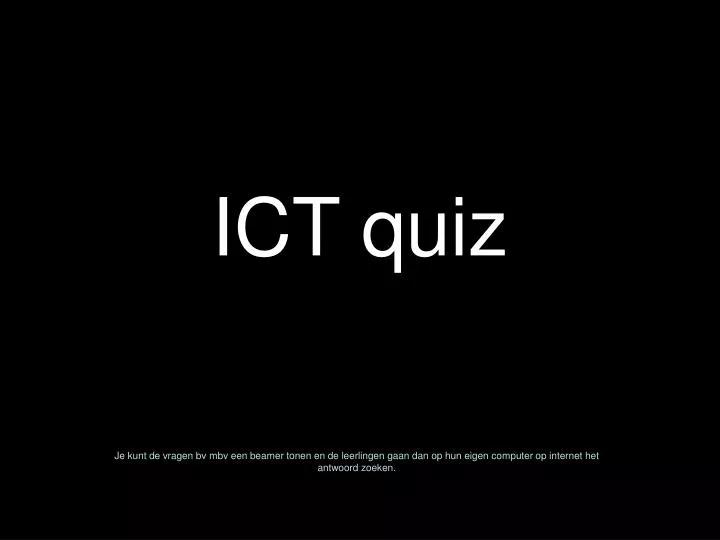 ict quiz