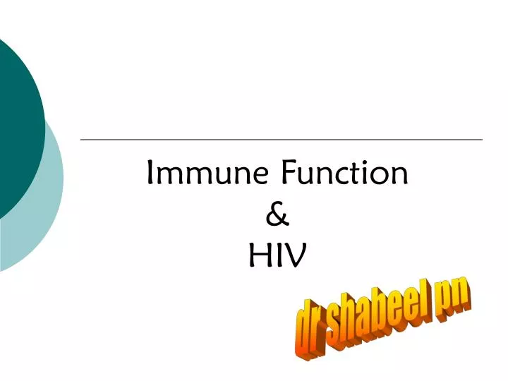 immune function hiv