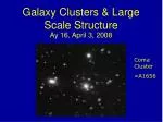 Galaxy Clusters &amp; Large Scale Structure - slide 1