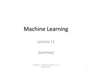 Machine Learning