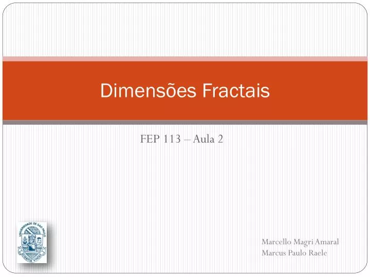 dimens es fractais