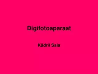 digifotoaparaat