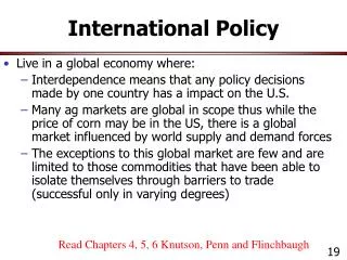 International Policy