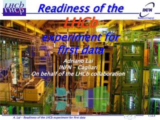 Readiness of the LHCb experiment for first data