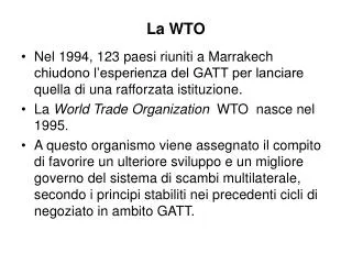 la wto