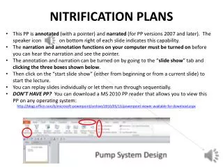 NITRIFICATION PLANS