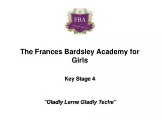 The Frances Bardsley Academy for Girls