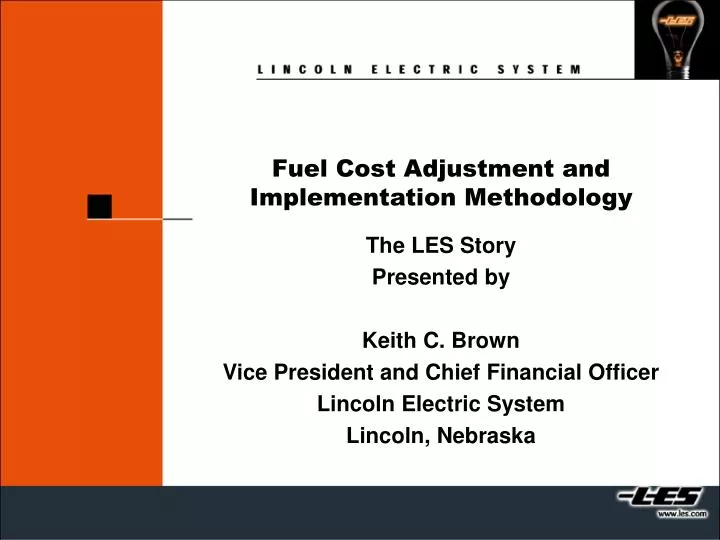 fuel cost adjustment and implementation methodology