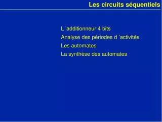les circuits s quentiels