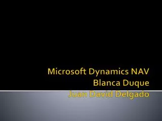 microsoft dynamics nav blanca duque juan david delgado