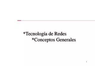 tecnolog a de redes conceptos generales
