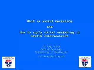 What is social marketing and How to apply social marketing in health interventions