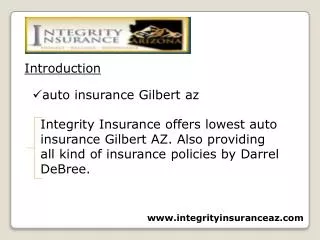 insurance services Gilbert AZ