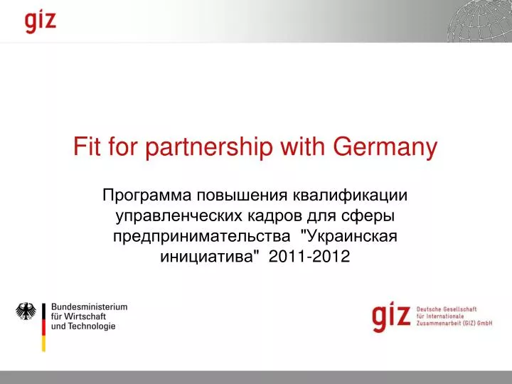 fit for partnership with germany