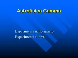 astrofisica gamma