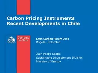 Carbon Pricing Instruments Recent Developments in Chile