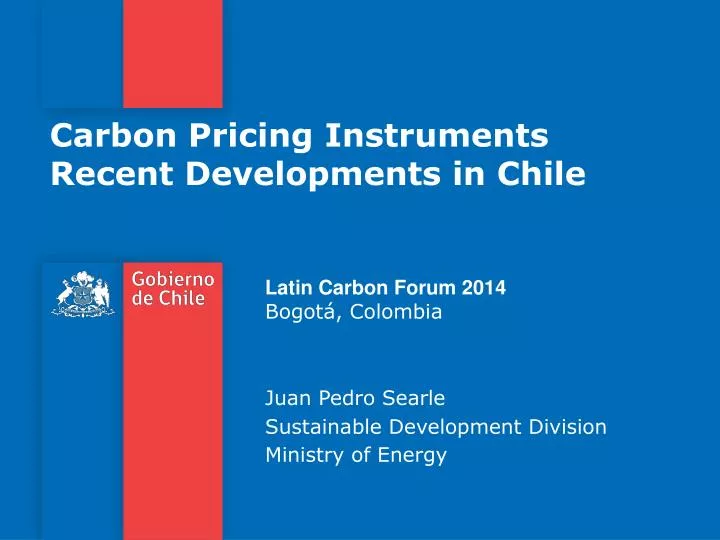 carbon pricing instruments recent developments in chile