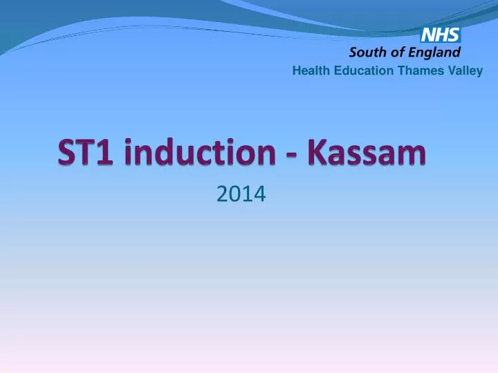 st1 induction kassam