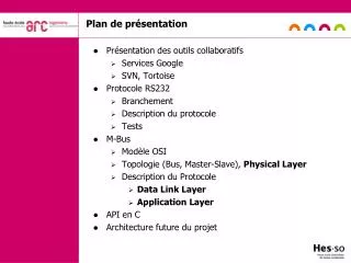 plan de pr sentation