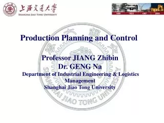 Production Planning and Control