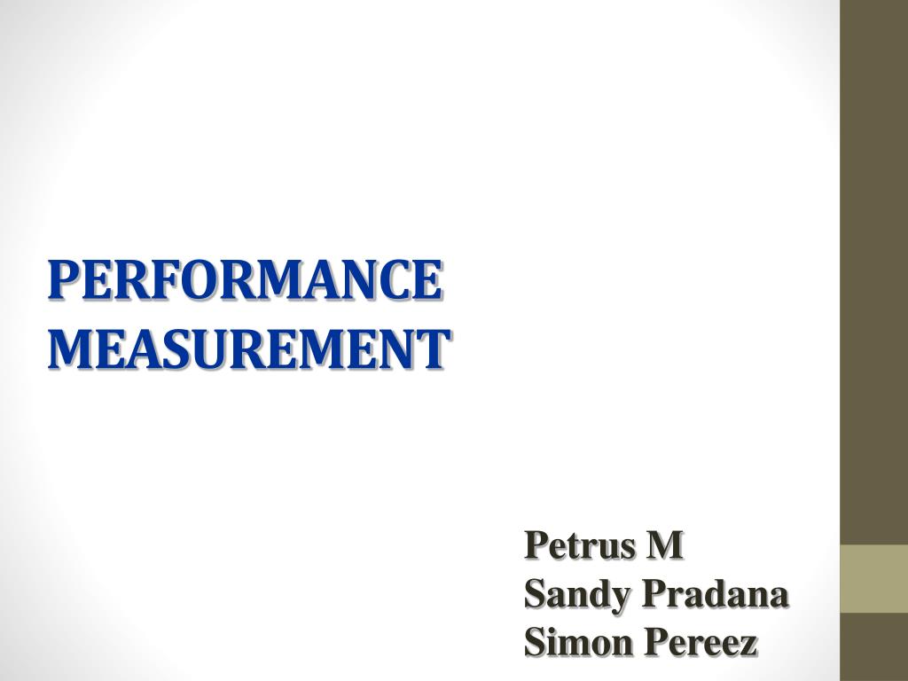 PPT - PERFORMANCE MEASUREMENT PowerPoint Presentation, free download ...