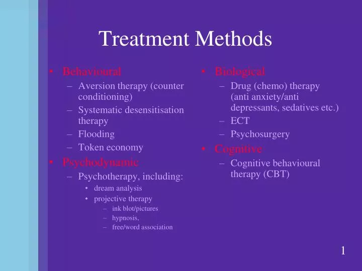 treatment methods