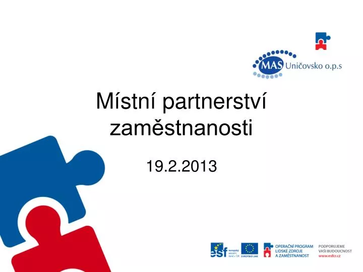 m stn partnerstv zam stnanosti