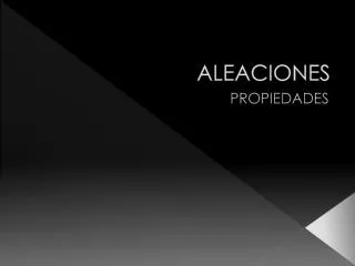 aleaciones